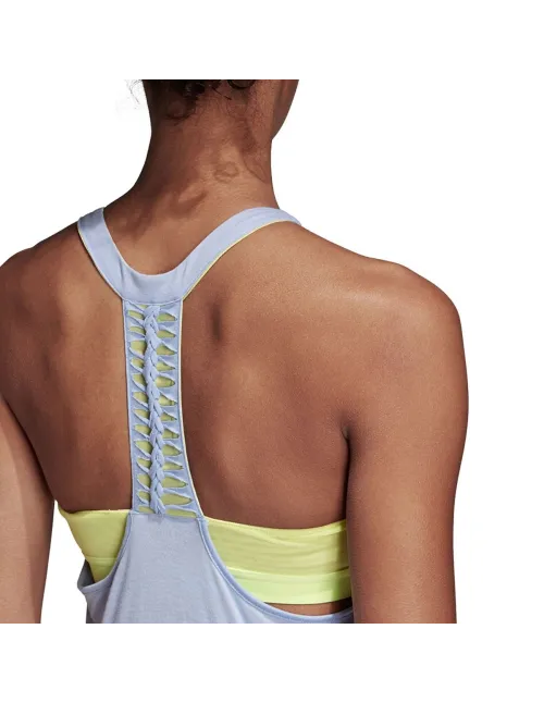 Camiseta De Tirantes Adidas Mujer Ml Azul Cv9941 | Ofertas de pádel